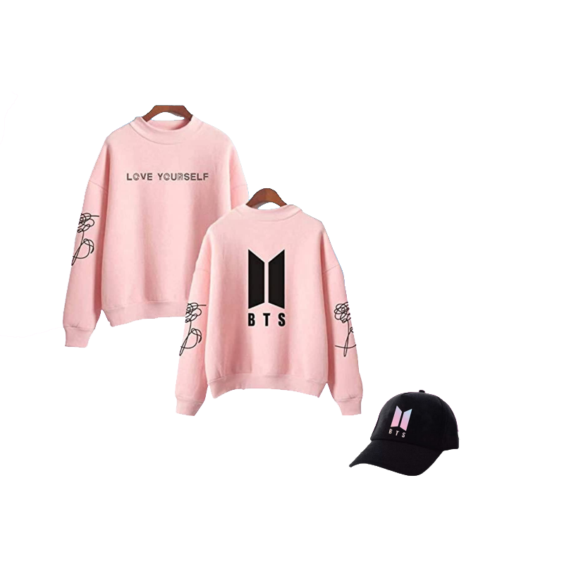 BTS Unisex Pack of 2 Hoodies + 1 Cap