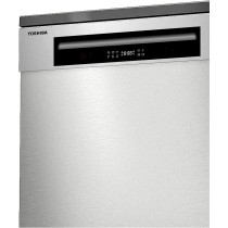 Toshiba 14 Place Settings, 6 Programs Free Standing Dishwashers with Dual Wash Zone, DW14F1(W) White - 1 Year Warranty