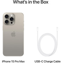 Apple iPhone 15 Pro Max 5G Natural Titanium 256 Gb, 6.7 Inch Display, With dual Physical Sim HK Version