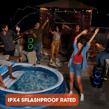 JBL PartyBox 310 Portable Party Speaker With Dazzling Lights, Black - JBLPARTYBOX310UK, 1 Year Warranty