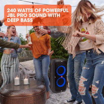 JBL PartyBox 310 Portable Party Speaker With Dazzling Lights, Black - JBLPARTYBOX310UK, 1 Year Warranty