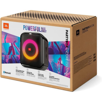 JBL Partybox Encore Essential Portable Party Speaker, 100W Powerful Sound, Built-In Dynamic Light Show, Multisource Playback - Black, JBLPBENCOREESSEP, 1 Year Warranty