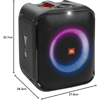 JBL Partybox Encore Essential Portable Party Speaker, 100W Powerful Sound, Built-In Dynamic Light Show, Multisource Playback - Black, JBLPBENCOREESSEP, 1 Year Warranty