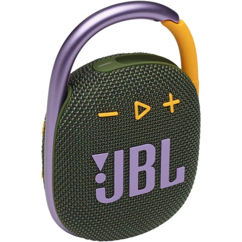 JBL Clip 4 Portable Bluetooth Speaker, 10H Battery, JBLCLIP4BLK Green, 1 Year Warranty