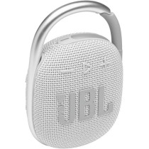 JBL Clip 4 Portable Bluetooth Speaker, 10H Battery, JBLCLIP4BLK White, 1 Year Warranty