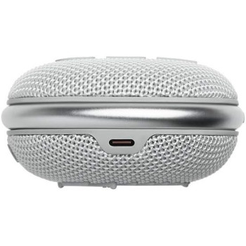 JBL Clip 4 Portable Bluetooth Speaker, 10H Battery, JBLCLIP4BLK White, 1 Year Warranty