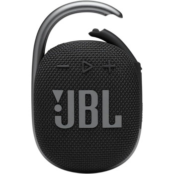 JBL Clip 4 Portable Bluetooth Speaker, 10H Battery, JBLCLIP4BLK Black, 1 Year Warranty