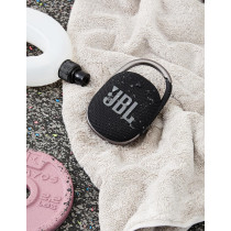 JBL Clip 4 Portable Bluetooth Speaker, 10H Battery, JBLCLIP4BLK Black, 1 Year Warranty