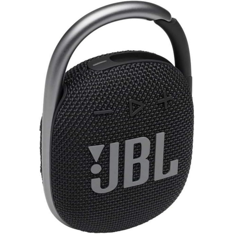 JBL Clip 4 Portable Bluetooth Speaker, 10H Battery, JBLCLIP4BLK Black, 1 Year Warranty