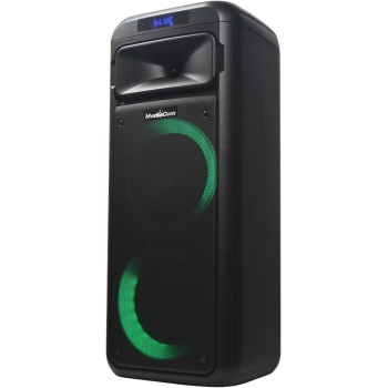 MediaCom MCI 525 Portable Party Speaker With Battery, Bluetooth And 2 Wireless Mics, 1 Year Warranty