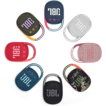 JBL Clip 4 Portable Bluetooth Speaker, 10H Battery, JBLCLIP4BLK Squad, 1 Year Warranty