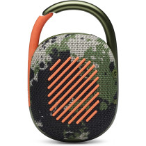 JBL Clip 4 Portable Bluetooth Speaker, 10H Battery, JBLCLIP4BLK Squad, 1 Year Warranty