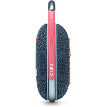 JBL Clip 4 Portable Bluetooth Speaker, 10H Battery, JBLCLIP4BLK Blue/Pink, 1 Year Warranty