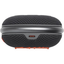 JBL Clip 4 Portable Bluetooth Speaker, 10H Battery, JBLCLIP4BLK Black/Orange, 1 Year Warranty