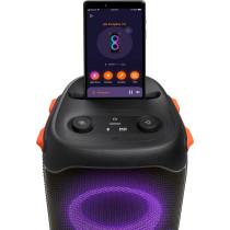 JBL Partybox 110 Portable Party Speaker, 160W Powerful Sound, Built-In Lights, Splashproof, Adjustable Bass, Immersive Audiovisual, 12H Battery, USB Stream - Black, JBLPARTYBOX110UK, 1 Year Warranty