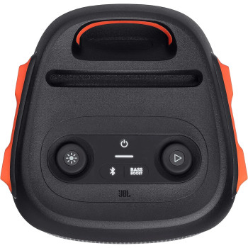 JBL Partybox 110 Portable Party Speaker, 160W Powerful Sound, Built-In Lights, Splashproof, Adjustable Bass, Immersive Audiovisual, 12H Battery, USB Stream - Black, JBLPARTYBOX110UK, 1 Year Warranty