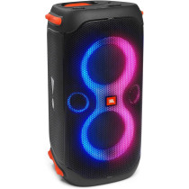 JBL Partybox 110 Portable Party Speaker, 160W Powerful Sound, Built-In Lights, Splashproof, Adjustable Bass, Immersive Audiovisual, 12H Battery, USB Stream - Black, JBLPARTYBOX110UK, 1 Year Warranty