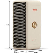 Marshall Emberton Portable Bluetooth Speakers - Water Resistant Wireless Speakers - Cream, 1 Year Warranty