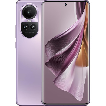 OPPO Reno 10 Pro 5G 256GB 12GB Glossy Purple With Free Enco earbuds & Bluetooth Speaker, Middle East Version