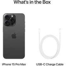 Apple iPhone 15 Pro Max 5G Black Titanium 256 Gb, 6.7 Inch Display, International Version 1 Year Warranty