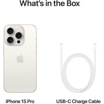 Apple iPhone 15 Pro 5G White Titanium 256 Gb, 6.1 Inch Display, International Version 1 Year Warranty