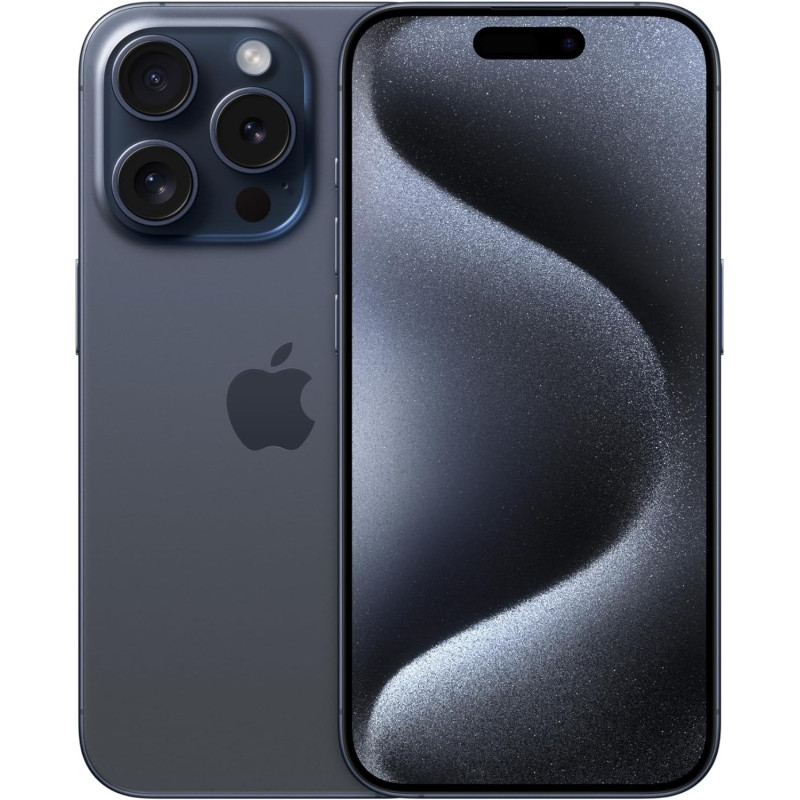 Apple iPhone 15 Pro 5G Blue Titanium 256 Gb, 6.1 Inch Display, International Version 1 Year Warranty