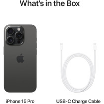 Apple iPhone 15 Pro 5G Black Titanium 128 Gb, 6.1 Inch Display, International Version 1 Year Warranty