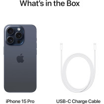 Apple iPhone 15 Pro 5G Blue Titanium 128 Gb, 6.1 Inch Display, International Version 1 Year Warranty