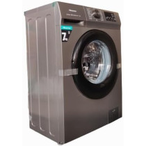 Hisense 7Kg Front Loading Washing Machine 1200 RPM, With Pause & Add, Drum Clean, Silver Color, Model WFVB7012MT -1 Years Full Warranty.