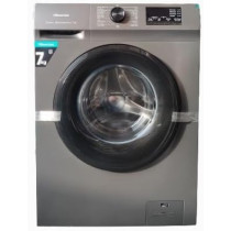 Hisense 7Kg Front Loading Washing Machine 1200 RPM, With Pause & Add, Drum Clean, Silver Color, Model WFVB7012MT -1 Years Full Warranty.