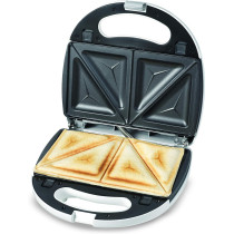 Kenwood Sandwich Maker 2 In 1 (Sandwich And Grill/Griddle) Dual Plate Press For Toasties, Paninis & Snacks - Easy To Use & Clean, Non-Stick Plates, Compact Size Bread Toaster Owsmp01.Aowh.
