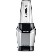 KENWOOD Personal Blender 600W Smoothie Blender/Smoothie Maker 600W with 2 x 700ml & 600ml Tritan Smoothie2Go Bottle and Lid, Ice Crush Function BSP70.560SI Black/Silver