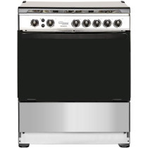 Super General 80 X 60 cm, 5 Gas Burners, Gas Oven with Rotisserie Free standing Gas Cooker, Stainless Steel - SGC801FS"Min 1 year manufacturer warranty"