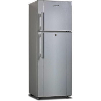 Westpoint 240 Liters Double Door DEFROST Refrigerator 2 Star ESMA RATED with Lock & Light One Year Warranty Silver - WRN-2417EI: Office Products