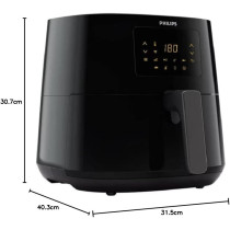 PHILIPS Air Fryer, Black, ‎HD9280/90