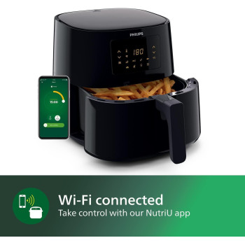 PHILIPS Air Fryer, Black, ‎HD9280/90