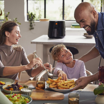 PHILIPS Air Fryer, Black, ‎HD9280/90