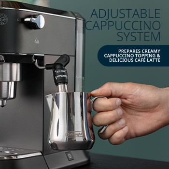 De'Longhi Dedica Pump Espresso Manual Coffee Machine, Black, EC685.BK