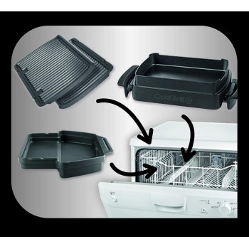 Tefal Indoor Electric Grill, Optigrill Plus/BBQ With Snacking and Baking Accessory, GC715D28