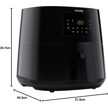 PHILIPS Essential XL Airfryer 2000W, 6.2L, Digital, 7 presets, Black body/blackhandle, 50Hz, HD9270/91