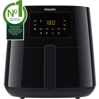 PHILIPS Essential XL Airfryer 2000W, 6.2L, Digital, 7 presets, Black body/blackhandle, 50Hz, HD9270/91