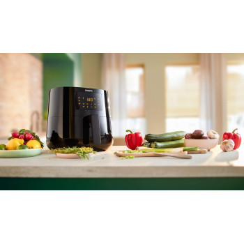PHILIPS Essential XL Airfryer 2000W, 6.2L, Digital, 7 presets, Black body/blackhandle, 50Hz, HD9270/91