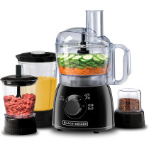 BLACK+DECKER 29 Function Food Processor With Blender, Mincer And Grinder, Black, KR43-B5