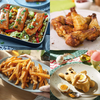 PHILIPS Essential Airfryer, 1400W, 4.1L, Digital, 7 Presets, Black Body/Blackhandle, 50Hz, HD9252/91