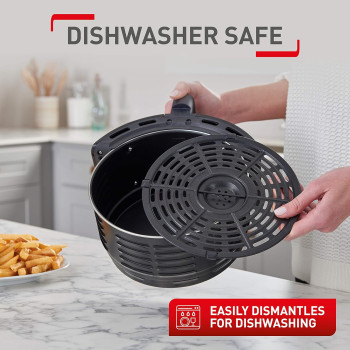 Tefal Easy Fry Classic Health Air Fryer, Black, 4.2 L, 6 Portions, 1500W, EY2018