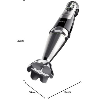BRAUN Household MultiQuick 9 Hand Blender - 1200W, 2L Food Processor, iMode Technology, SmartSpeed, SplashControl, MQ 9185 XLI