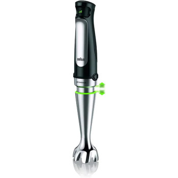 BRAUN MultiQuick 7 Hand Blender - 1000W, 1.5L Food Processor, SmartSpeed, SplashControl, Black, MQ 7087X