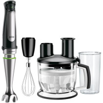 BRAUN MultiQuick 7 Hand Blender - 1000W, 1.5L Food Processor, SmartSpeed, SplashControl, Black, MQ 7075X
