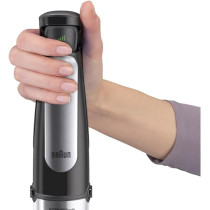 BRAUN MultiQuick 7 Hand Blender - 1000W, 1.5L Food Processor, SmartSpeed, SplashControl, Black, MQ 7075X