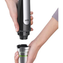 BRAUN MultiQuick 7 Hand Blender - 1000W, 1.5L Food Processor, SmartSpeed, SplashControl, Black, MQ 7075X